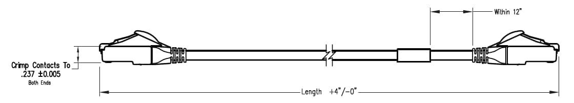 Chart - Stewart Connector / Cinch Connectivity Solutions Cat6 & Cat6a Plenum Patch Cords